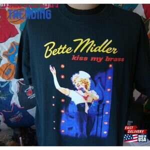 90 S Bette Midler Kiss My Brass Concert Tour Tshirt Unisex Classic